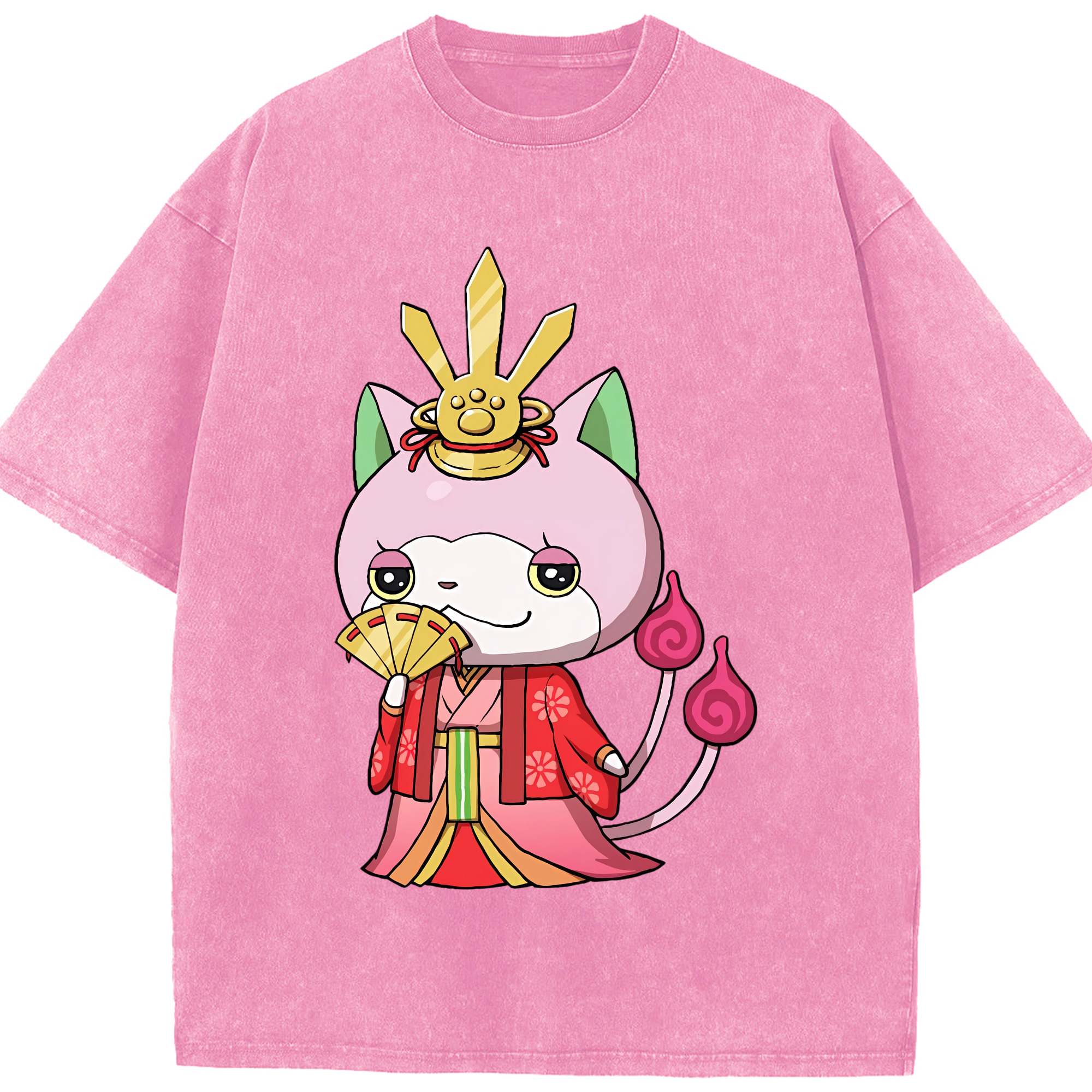 （画像用） 妖怪ウォッチ Yo-kai Watch 綿100% ヴィンテージ風 半袖Tシャツ（フロントプリント）